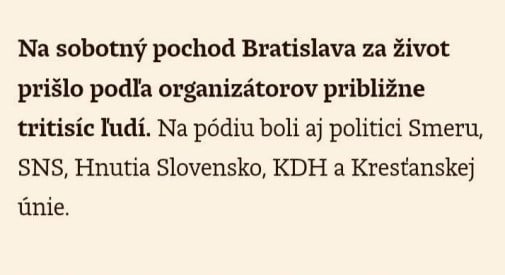 pochod Klérofašistov